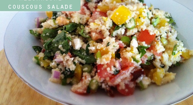 Couscoussalade met groenten en feta