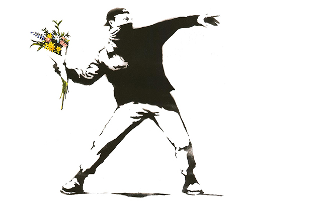Flower Thrower by Banksy