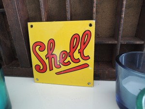Metalen plaatje Shell