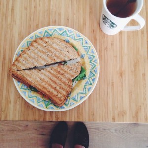 vegan tosti zonder kaas