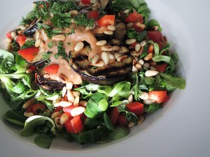 recept salade met aubergine