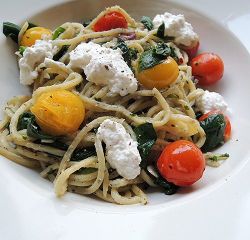 Recept: Simpele vegetarische pasta