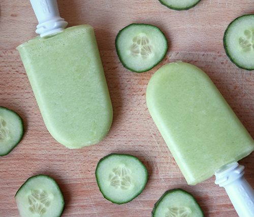 komkommer-limoen ijsjes recept