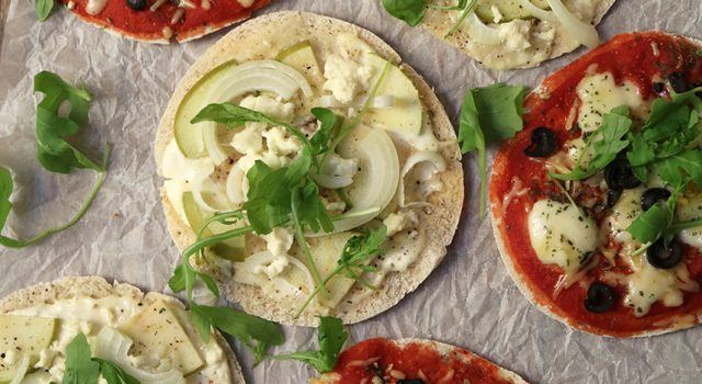 Pizza van pitabroodjes
